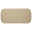 Kailani 2-piece Coastal Coffee and End Table Set Beige Oak