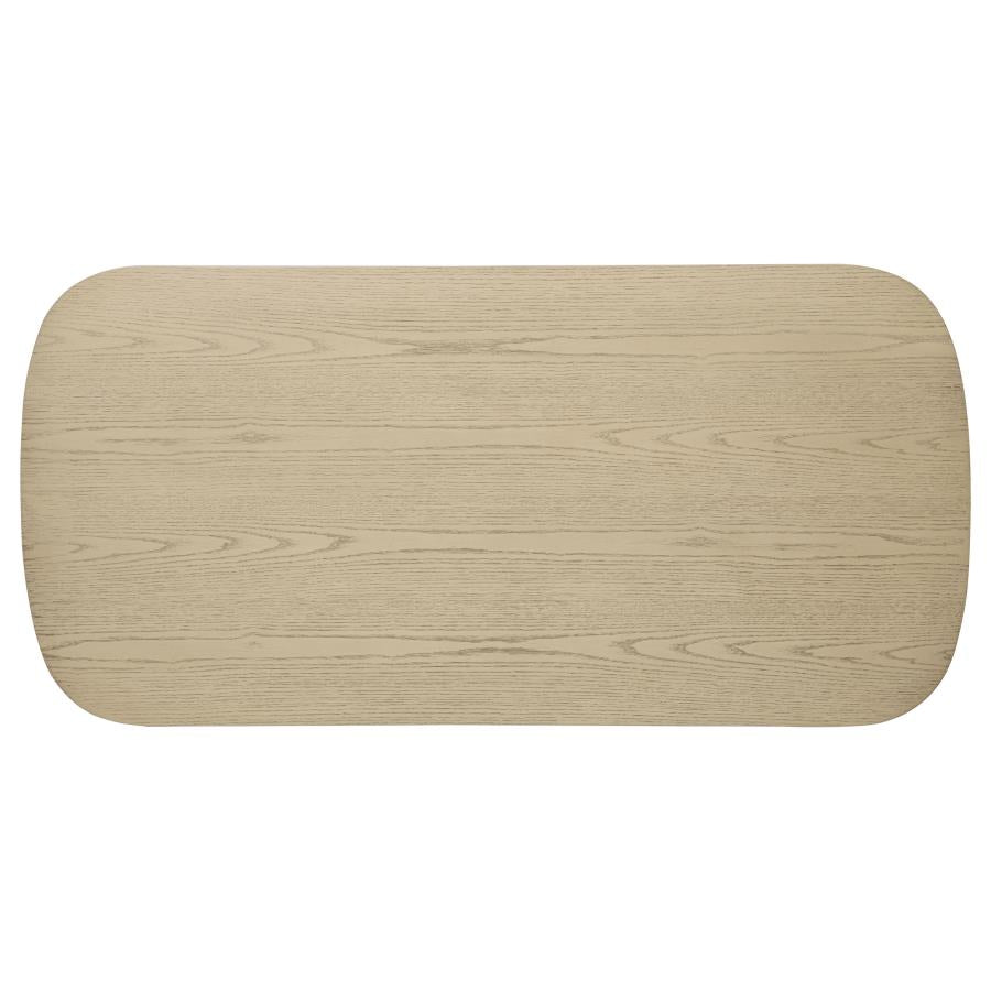 Home & Sleep Outlet - Kailani Coastal Rectangular Cocktail Coffee Table Beige Oak