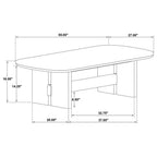 Home & Sleep Outlet - Kailani Coastal Rectangular Cocktail Coffee Table Beige Oak