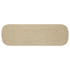Home & Sleep Outlet - Kailani Coastal Sofa Console Table with Shelf Beige Oak