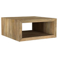 Home & Sleep Outlet - Benton Square Solid Mango Wood Coffee Table Natural