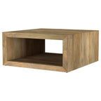 Home & Sleep Outlet - Benton Square Solid Mango Wood Coffee Table Natural