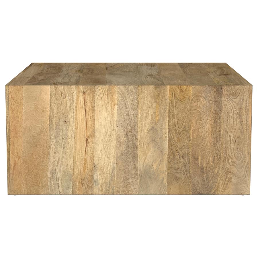 Home & Sleep Outlet - Benton Square Solid Mango Wood Coffee Table Natural