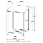 Home & Sleep Outlet - Tobin Square Marble Top End Table White and Black