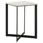 Home & Sleep Outlet - Tobin 2-piece Marble Top Coffee and End Table Set White