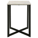 Tobin 2-piece Marble Top Coffee and End Table Set White