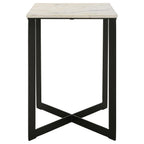 Home & Sleep Outlet - Tobin 2-piece Marble Top Coffee and End Table Set White