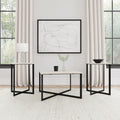Home & Sleep Outlet - Tobin 3-piece Marble Top Coffee and End Table Set White