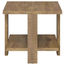 Dawn 2-piece Round Coffee and End Table Set Mango Brown