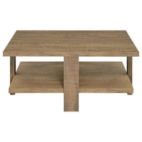 Dawn 2-piece Round Coffee and End Table Set Mango Brown