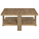 Dawn 2-piece Round Coffee and End Table Set Mango Brown