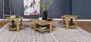 Dawn 3-piece Round Coffee and End Table Set Mango Brown