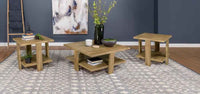 Dawn 3-piece Round Coffee and End Table Set Mango Brown