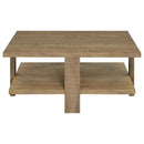 Dawn Square Engineered Wood Coffee Table Mango Brown