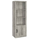Burke 4-shelf Engineered Wood Media Tower Grey Driftwood