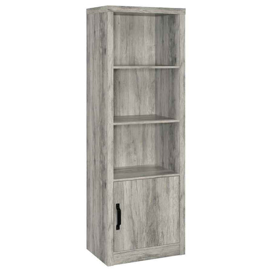 Burke 4-shelf Engineered Wood Media Tower Grey Driftwood