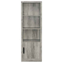 Burke 4-shelf Engineered Wood Media Tower Grey Driftwood