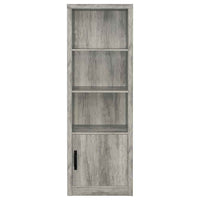 Burke 4-shelf Engineered Wood Media Tower Grey Driftwood