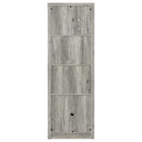 Burke 4-shelf Engineered Wood Media Tower Grey Driftwood
