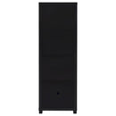 Sachin 3-shelf Engineered Wood Media Tower Black
