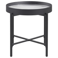 Ozella 3-piece Round Coffee and End Table Set Sandy Black
