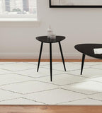 Home & Sleep Outlet - Odessa Triangular Solid Wood End Table Black
