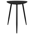 Odessa Triangular Solid Wood End Table Black