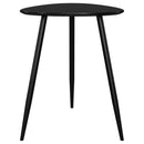 Odessa Triangular Solid Wood End Table Black