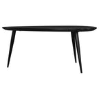 Home & Sleep Outlet - Odessa Triangular Solid Wood Coffee Table Black
