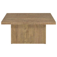 Devar Square Engineered Wood Coffee Table Mango Brown