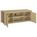 Laurelton 60-inch 2-door TV Stand Media Console Light Oak