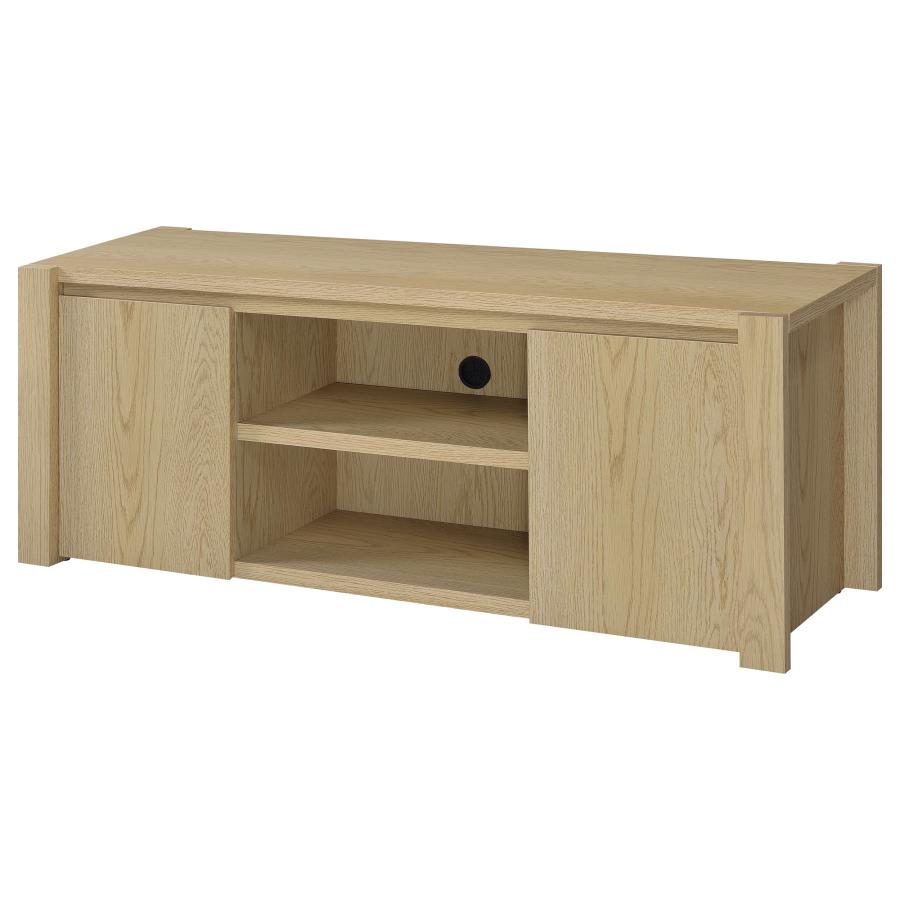 Home & Sleep Outlet - Laurelton 60-inch 2-door TV Stand Media Console Light Oak
