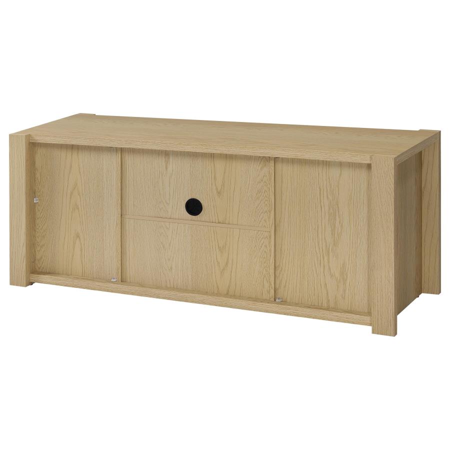 Home & Sleep Outlet - Laurelton 60-inch 2-door TV Stand Media Console Light Oak
