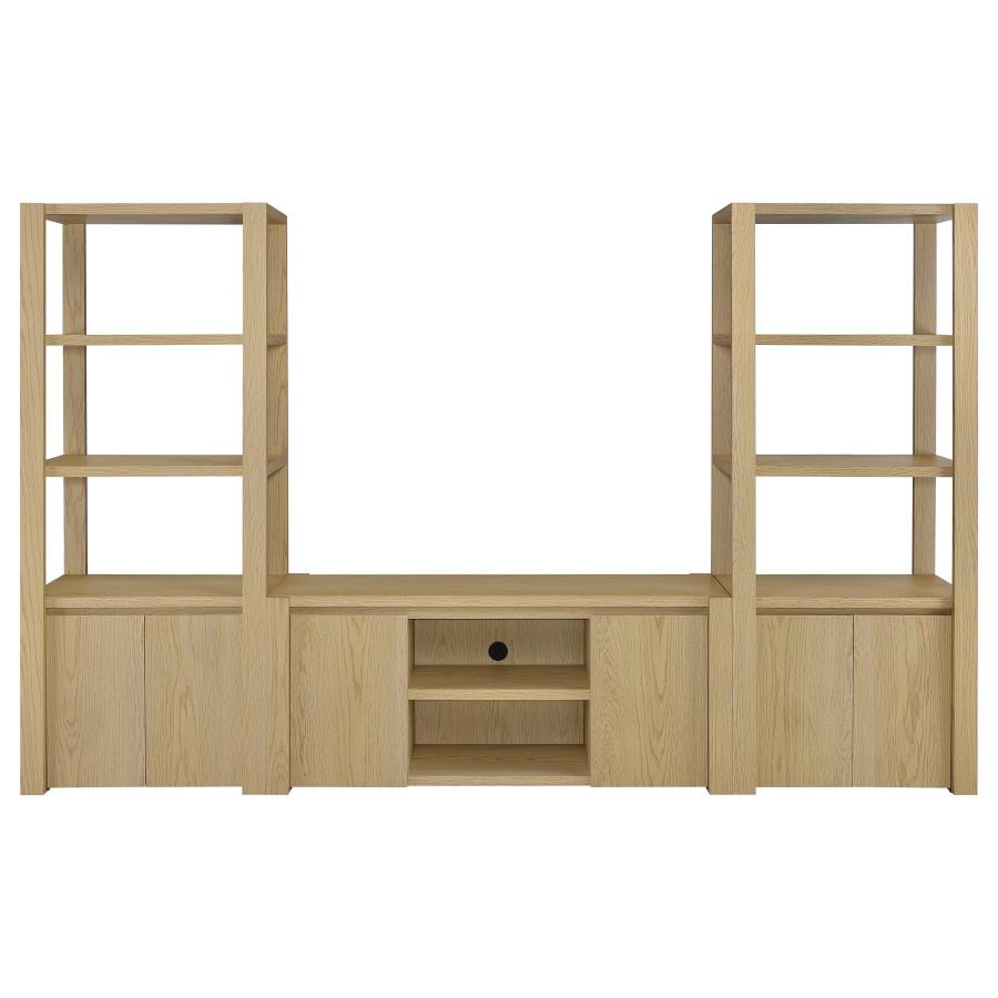 Home & Sleep Outlet - Laurelton 60-inch 2-door TV Stand Media Console Light Oak