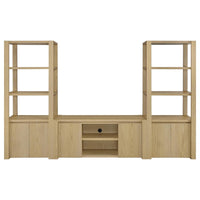 Laurelton 60-inch 2-door TV Stand Media Console Light Oak