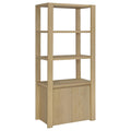 Home & Sleep Outlet - Laurelton 3-shelf Media Tower Tall Pier Cabinet Light Oak
