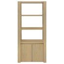 Laurelton 3-shelf Media Tower Tall Pier Cabinet Light Oak