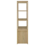 Home & Sleep Outlet - Laurelton 3-shelf Media Tower Tall Pier Cabinet Light Oak