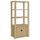 Laurelton 3-shelf Media Tower Tall Pier Cabinet Light Oak