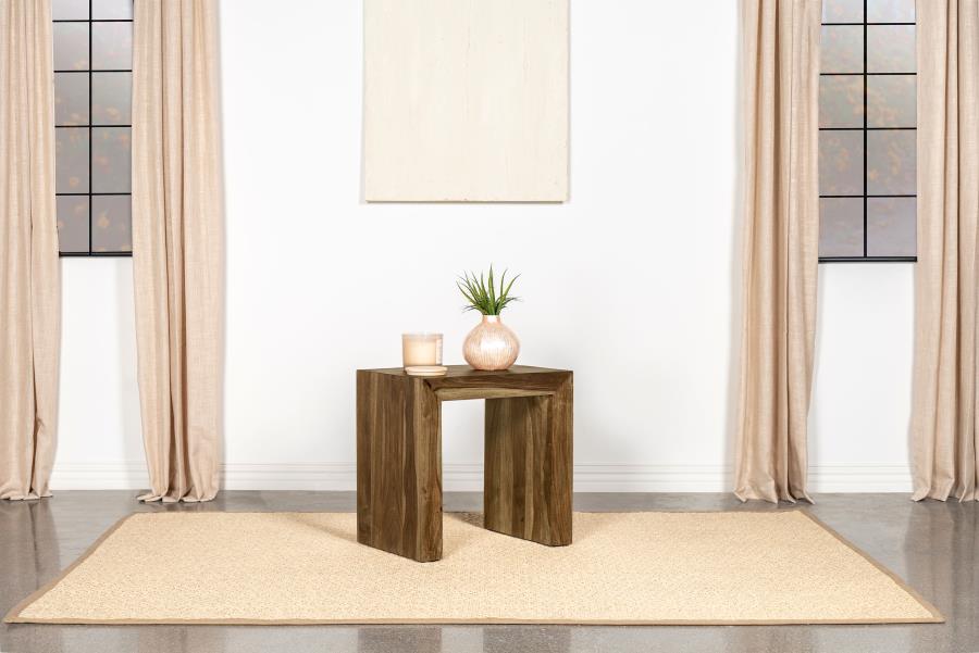 Home & Sleep Outlet - Odilia Rectangular Solid Wood End Table Auburn