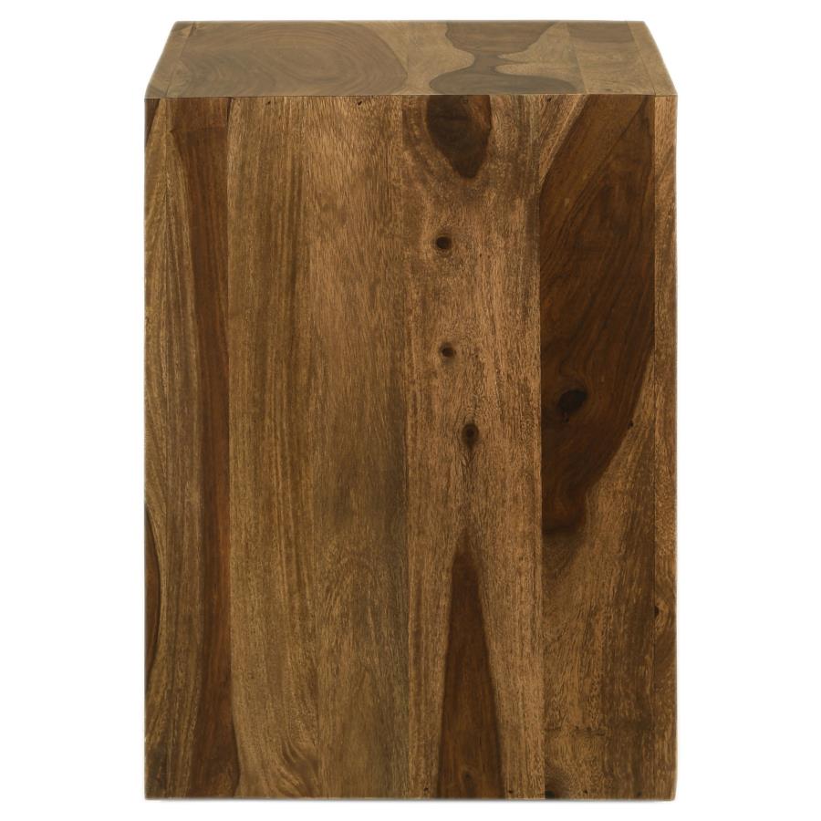Home & Sleep Outlet - Odilia Rectangular Solid Wood End Table Auburn