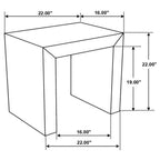 Home & Sleep Outlet - Odilia Rectangular Solid Wood End Table Auburn