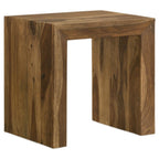 Home & Sleep Outlet - Odilia 3-piece Solid Wood Coffee and End Table Set Auburn