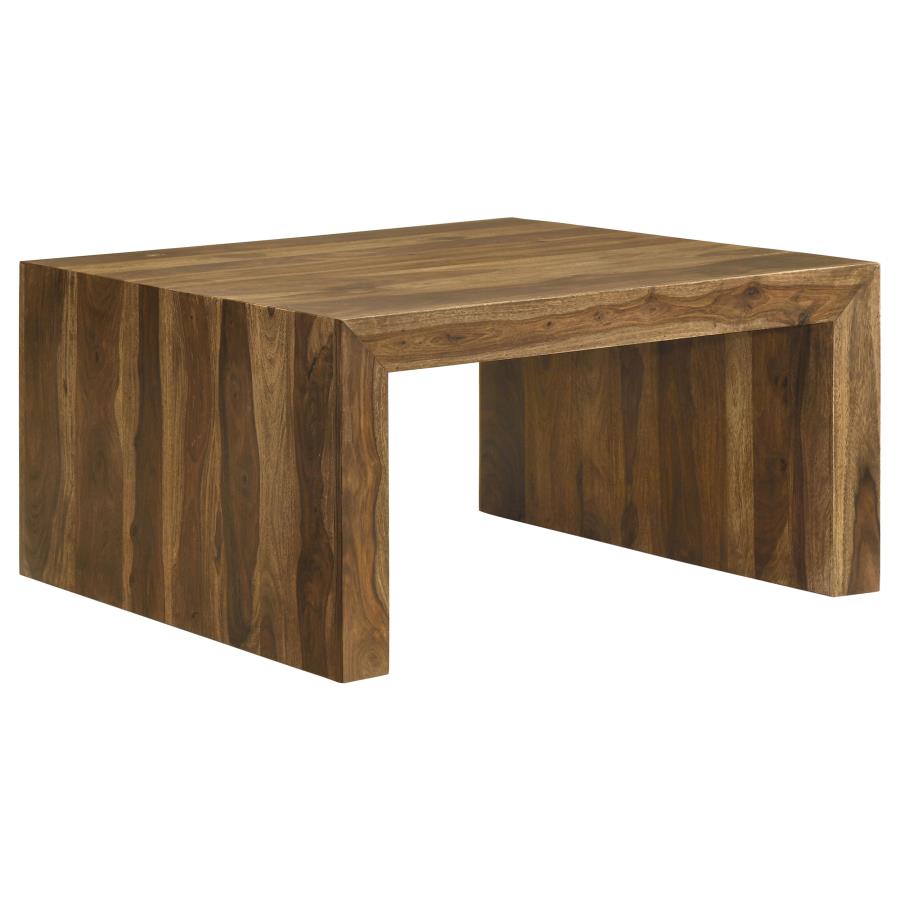 Home & Sleep Outlet - Odilia 3-piece Solid Wood Coffee and End Table Set Auburn