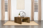 Home & Sleep Outlet - Odilia Square Solid Wood Coffee Table Auburn