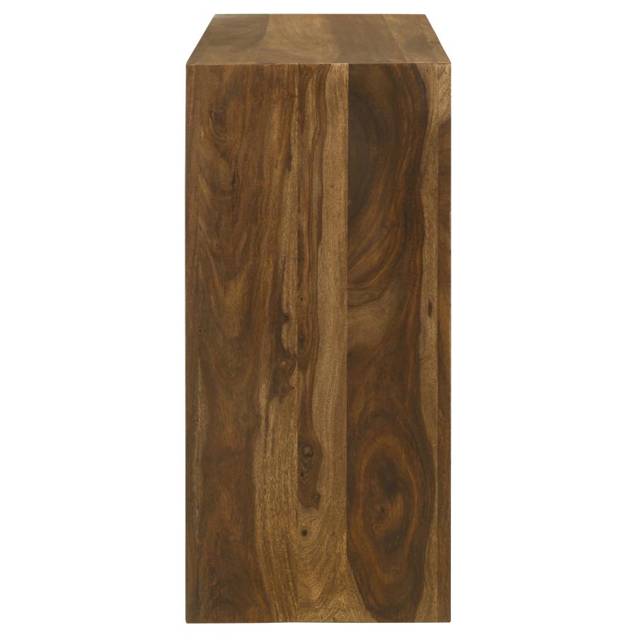 Home & Sleep Outlet - Odilia Rectangular Solid Wood Entryway Console Table Auburn