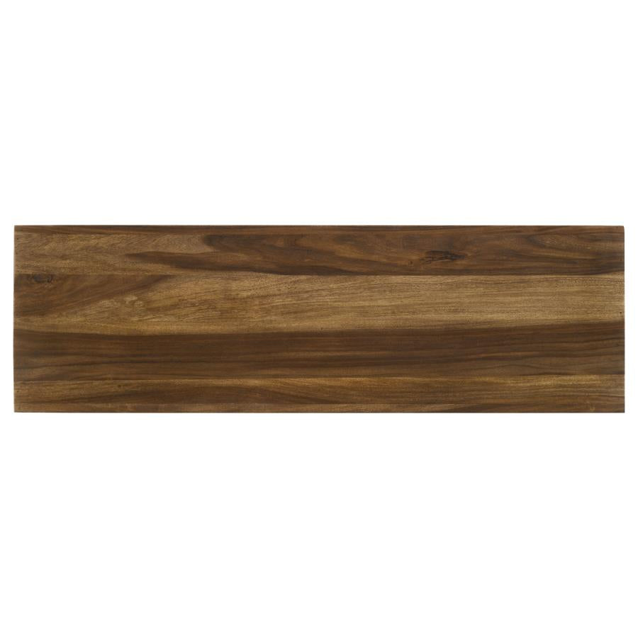 Home & Sleep Outlet - Odilia Rectangular Solid Wood Entryway Console Table Auburn