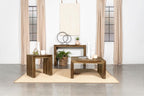 Home & Sleep Outlet - Odilia Rectangular Solid Wood Entryway Console Table Auburn
