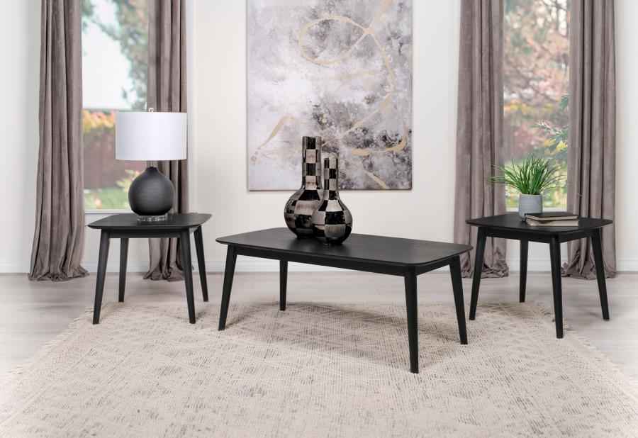 Radley 3-piece Rectangular Coffee Table Set Black - Home & Sleep Outlet
