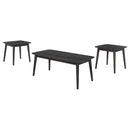 Radley 3-piece Rectangular Coffee Table Set Black - Home & Sleep Outlet
